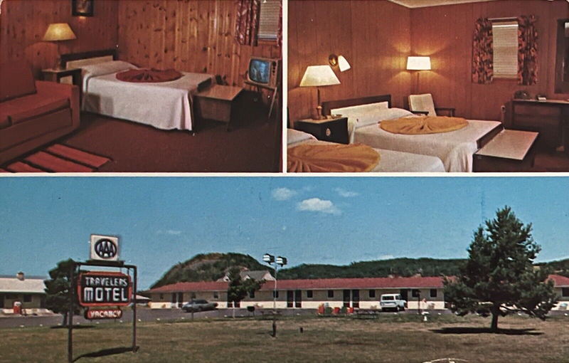 Travelers Motel - Old Postcard (newer photo)